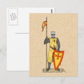 Medieval Knight Early 13th Century Briefkaart (Voorkant / Achterkant)