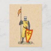 Medieval Knight Early 13th Century Briefkaart (Voorkant)