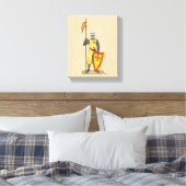 Medieval Knight Early 13th Century Canvas Afdruk (Insitu (Slaapkamer))