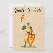 Medieval Knight Early 13th Century Kaart (Voorkant)