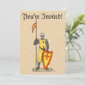 Medieval Knight Early 13th Century Kaart (Staand voorkant)