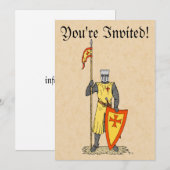 Medieval Knight Early 13th Century Kaart (Voorkant / Achterkant)