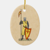 Medieval Knight Early 13th Century Keramisch Ornament (Voorkant)