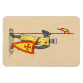 Medieval Knight Early 13th Century Magneet (Horizontaal)
