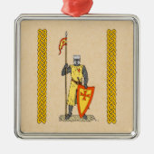 Medieval Knight Early 13th Century Metalen Ornament (Voorkant)