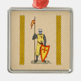 Medieval Knight Early 13th Century Metalen Ornament