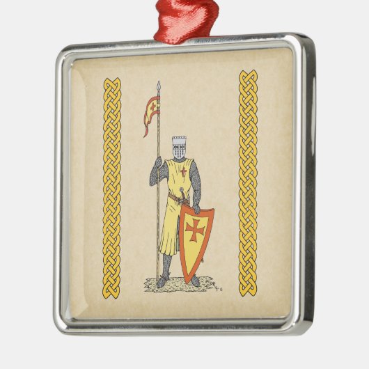 Medieval Knight Early 13th Century Metalen Ornament (Links)