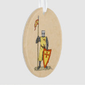 Medieval Knight Early 13th Century Ornament (voorkant)