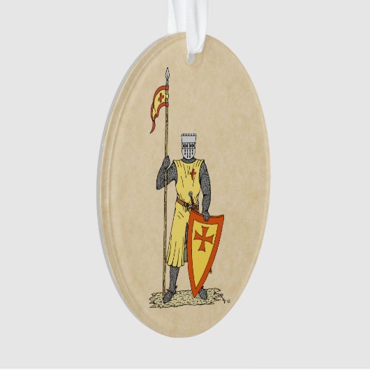 Medieval Knight Early 13th Century Ornament (voorkant)