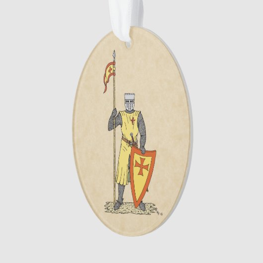 Medieval Knight Early 13th Century Ornament (voorkant)