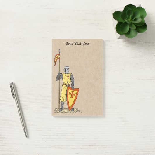 Medieval Knight Early 13th Century Post-it® Notes (Kantoor)