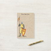 Medieval Knight Early 13th Century Post-it® Notes (Op bureau)