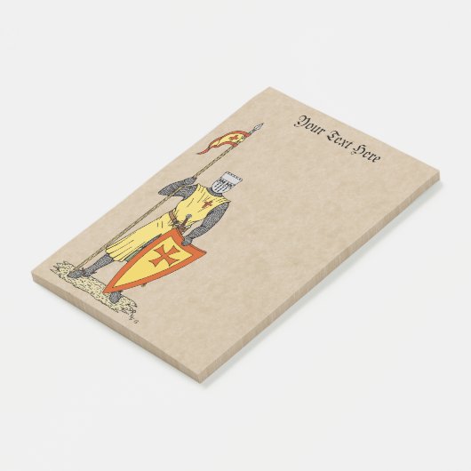 Medieval Knight Early 13th Century Post-it® Notes (Schuin)