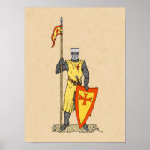 Medieval Knight Early 13th Century Poster (Voorkant)