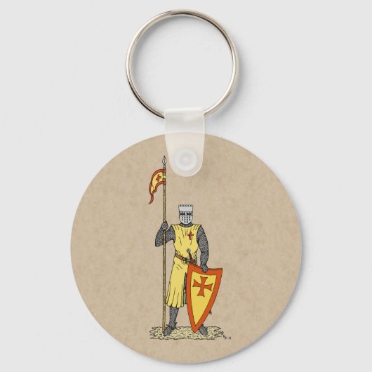 Medieval Knight Early 13th Century Sleutelhanger (Achterkant)