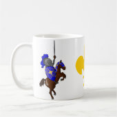 Medieval Knight en Fleur-de-Lis Mok (Links)