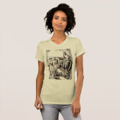 Medieval Knight en zijn Lady History-lover's Appar T-shirt (Voorkant volledig)