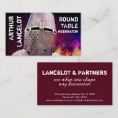 Medieval Knight Funny  Visitekaartje (Voorkant / Achterkant)