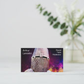 Medieval Knight Funny  Visitekaartje (Staand voorkant)