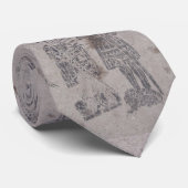 Medieval Knight Graffiti Stropdas (Opgerold)