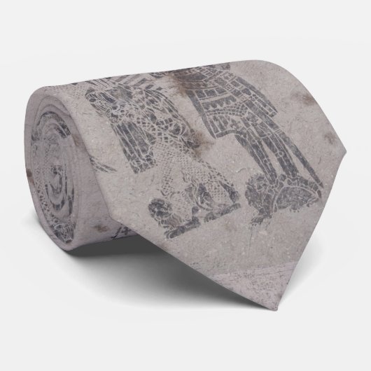 Medieval Knight Graffiti Stropdas (Opgerold)