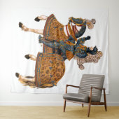 Medieval Knight in Armor op paard achterin Wandkleed (In Situ (horizontaal))