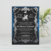 Medieval Knight Jousting Birthday Kaart (Staand voorkant)