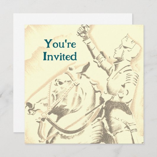 Medieval Knight Kaart (Voorkant / Achterkant)