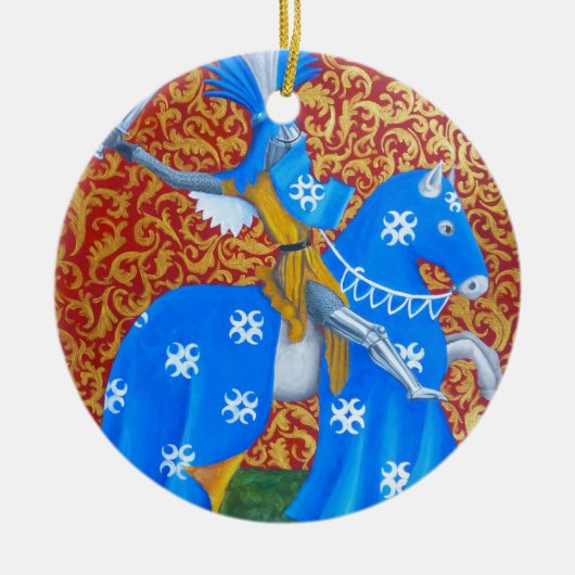 Medieval Knight Keramisch Ornament (Voorkant)
