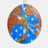 Medieval Knight Keramisch Ornament (Links)