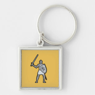 Medieval Knight met Sleutelhanger van het zwaard