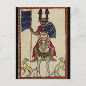 Medieval Knight naar voren gericht Briefkaart (Voorkant)