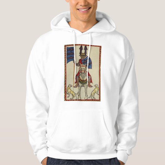 Medieval Knight naar voren gericht Hoodie (Voorkant)