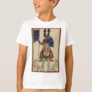 Medieval Knight naar voren gericht T-shirt