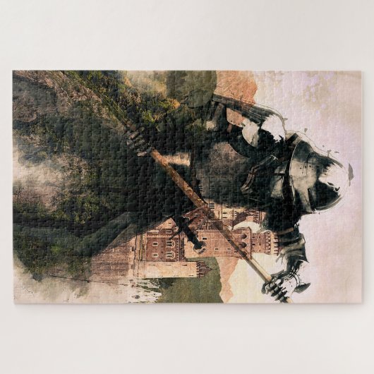 Medieval Knight of the Old Ages Legpuzzel (Horizontaal)