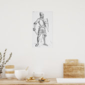 Medieval Knight Poster (Keuken)