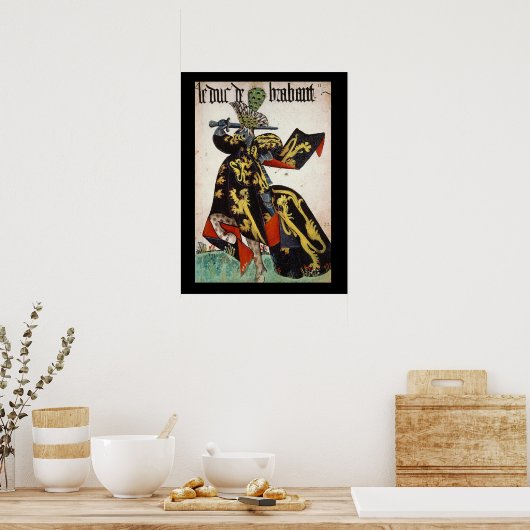 Medieval Knight Poster (Keuken)