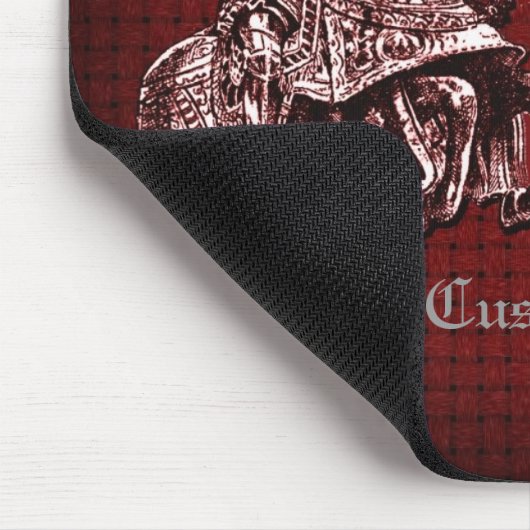 Medieval Knight Red Muismat (Hoek)