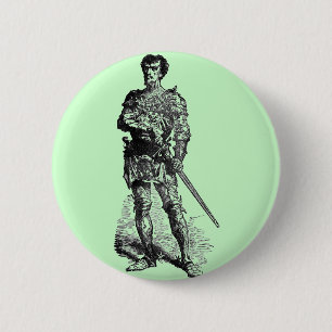 Medieval Knight Ronde Button 5,7 Cm