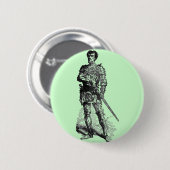Medieval Knight Ronde Button 5,7 Cm (Voorkant /achterkant)