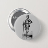 Medieval Knight Ronde Button 5,7 Cm (Voorkant /achterkant)