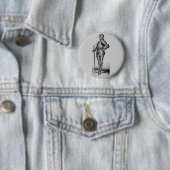 Medieval Knight Ronde Button 5,7 Cm (In situ)