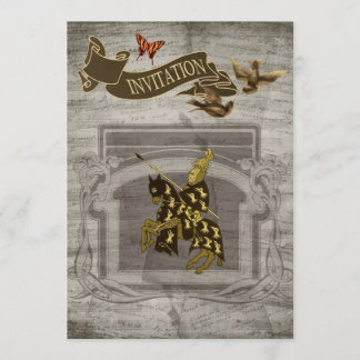Medieval Knight Save the Date Cards