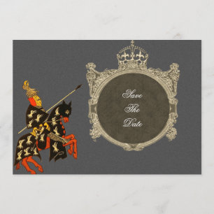 Medieval Knight Save the Date Cards
