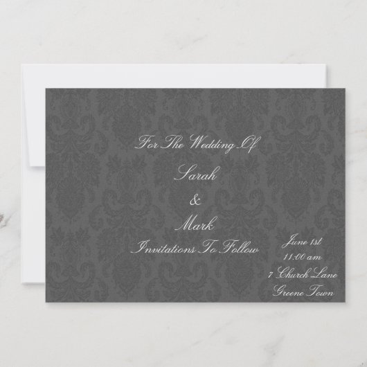 Medieval Knight Save the Date Cards (Achterkant)