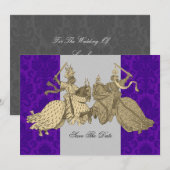 Medieval Knight Save the Date Cards (Voorkant / Achterkant)