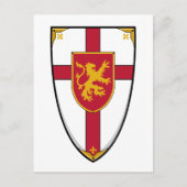 Medieval Knight Shield Briefkaart (Voorkant)