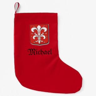Medieval Knight Shield Small Kerstmis Stocking Kleine Kerstsok