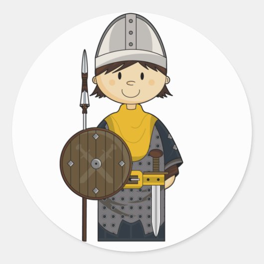 Medieval Knight Sticker (Voorkant)