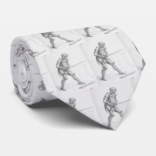 Medieval Knight Stropdas (Opgerold)